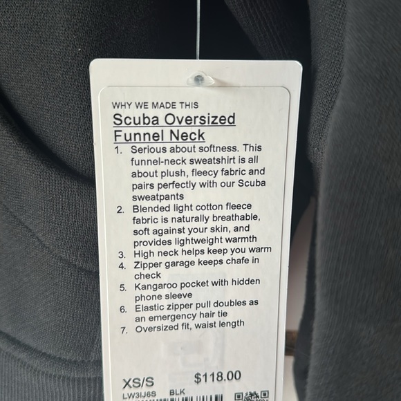 Scuba Oversized Funnel Neck Half Zip - Picture 5 of 6